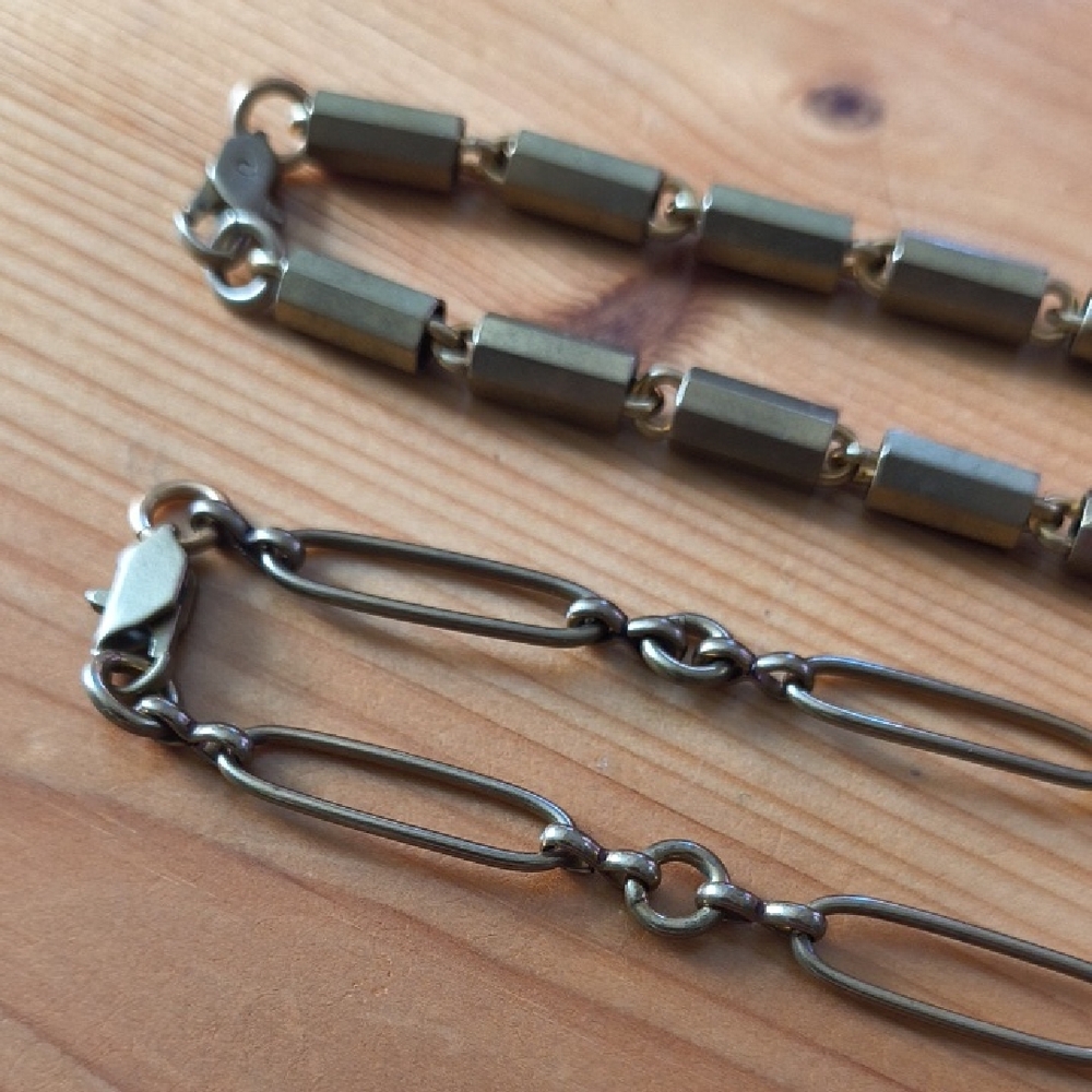 Two Solid Brass Chains